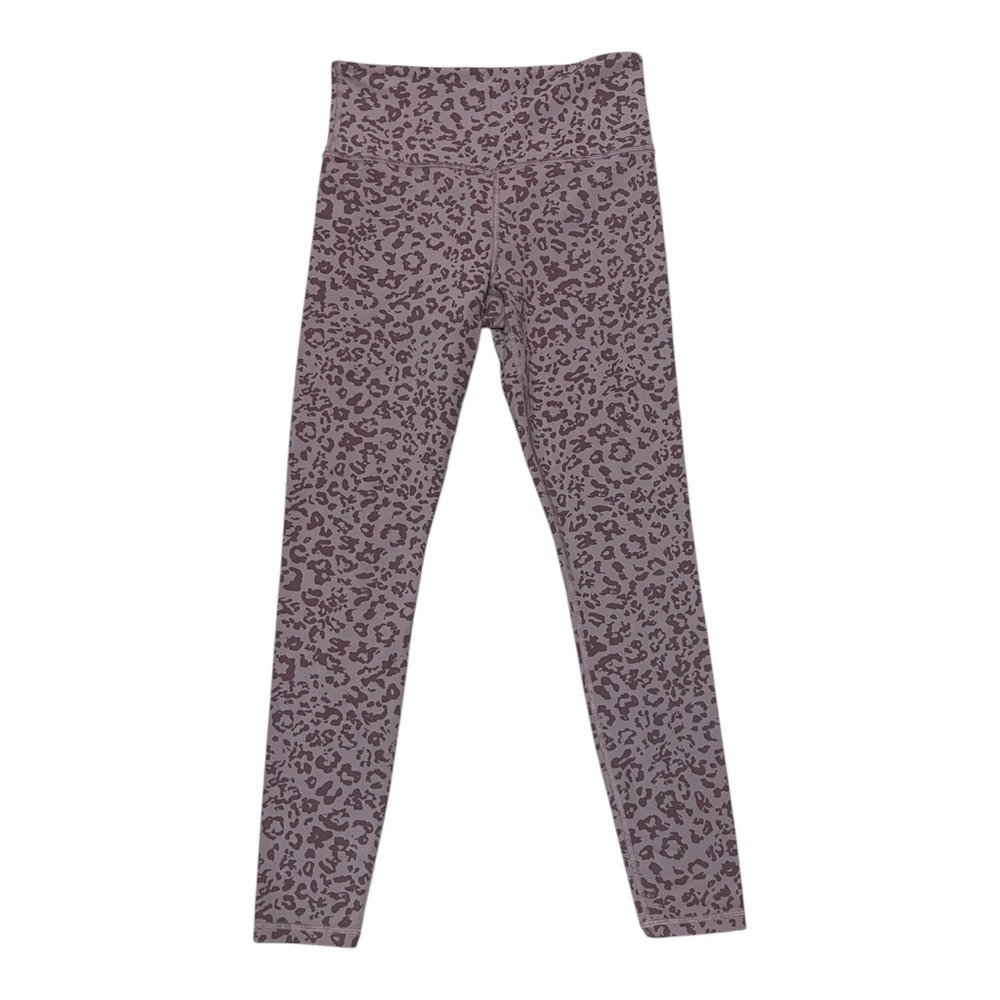 Athleta Leopard Print High Waisted Athletic Leggings‎ Women's Size Small